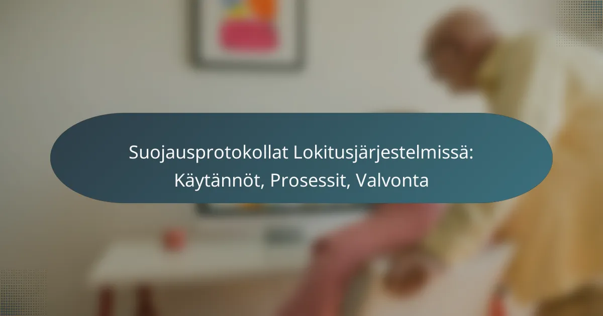 Suojausprotokollat Lokitusjärjestelmissä: Käytännöt, Prosessit, Valvonta