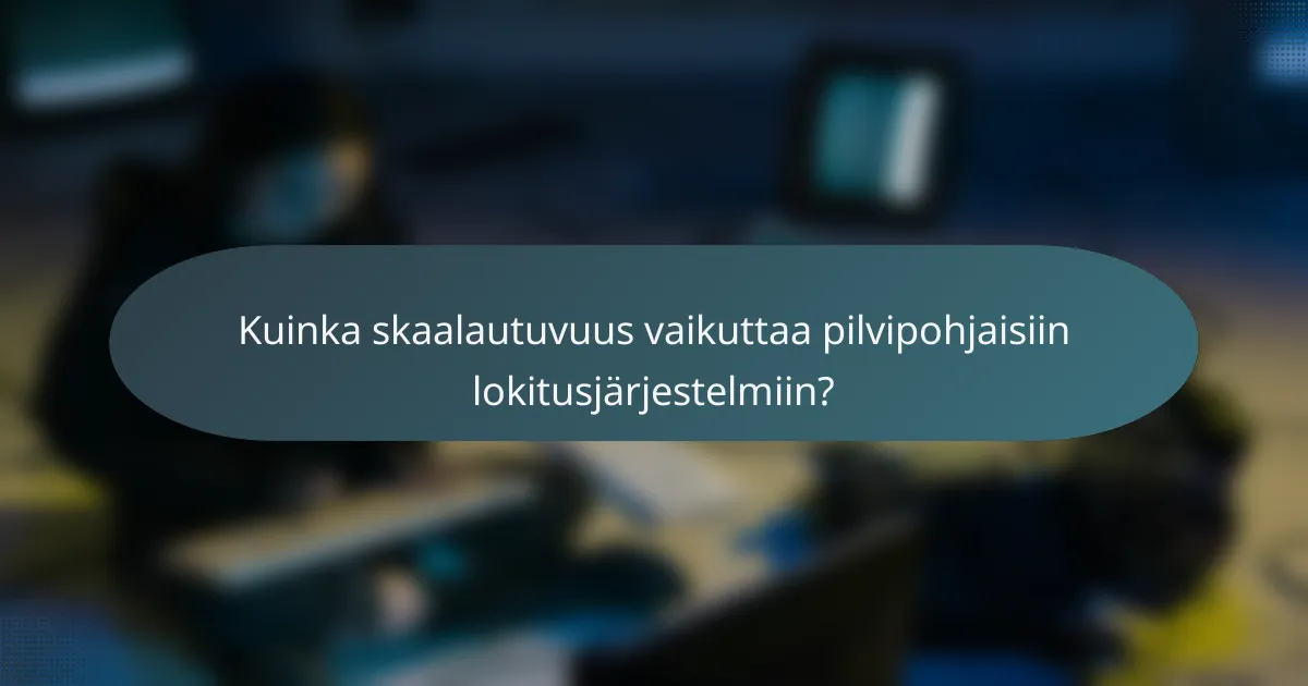 Kuinka skaalautuvuus vaikuttaa pilvipohjaisiin lokitusjärjestelmiin?